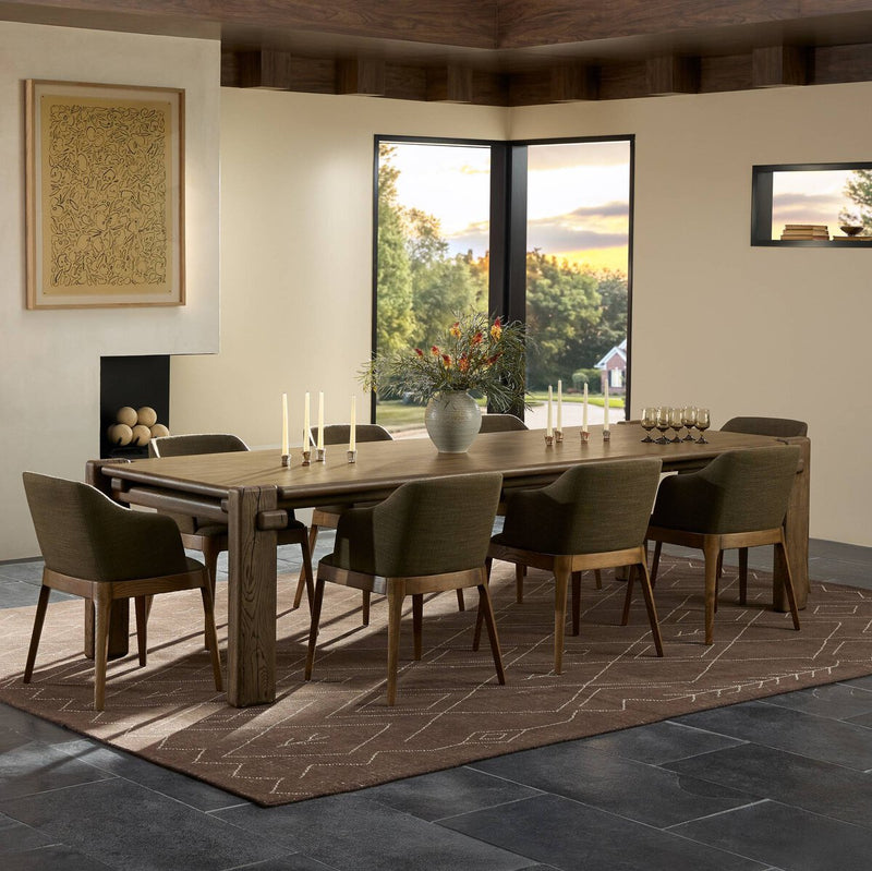Marcia Dining Table 120" - Grey Reclaimed French Oak