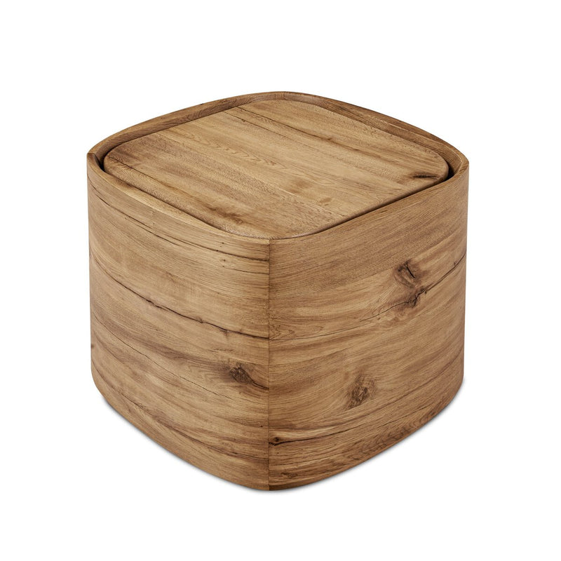 Leandro End Table - Natural Reclaimed French Oak