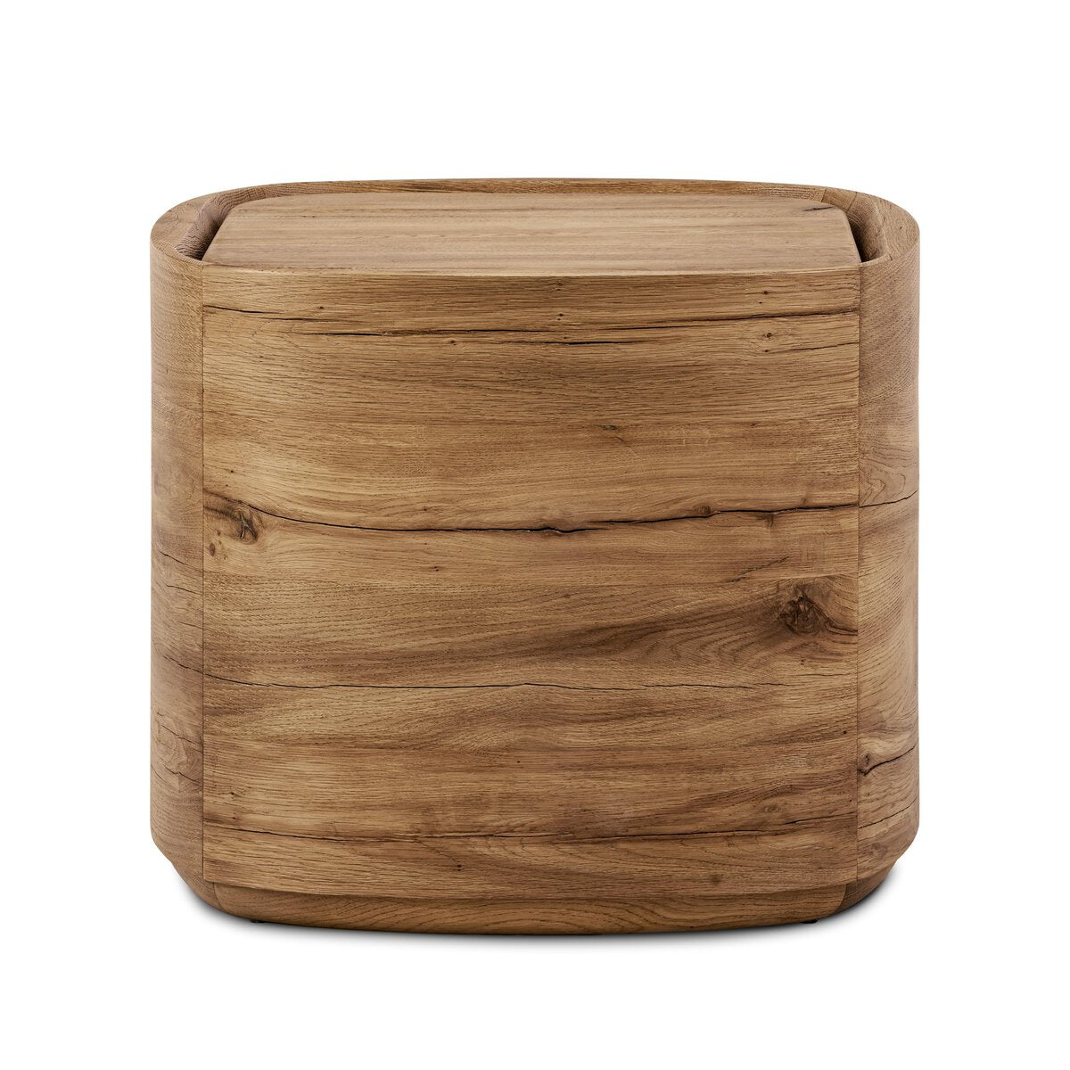Leandro End Table - Natural Reclaimed French Oak
