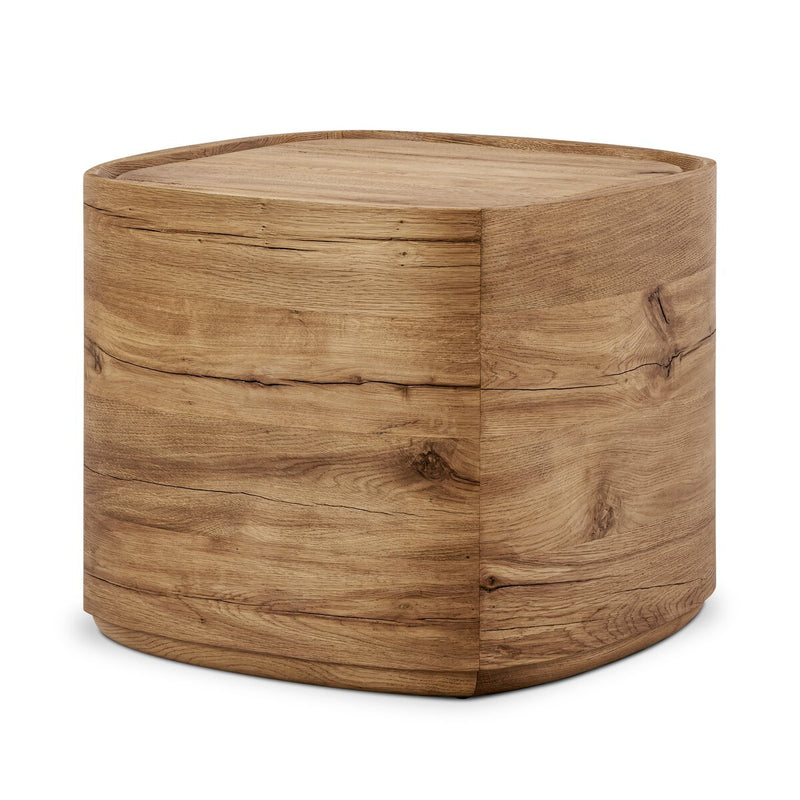 Leandro End Table - Natural Reclaimed French Oak