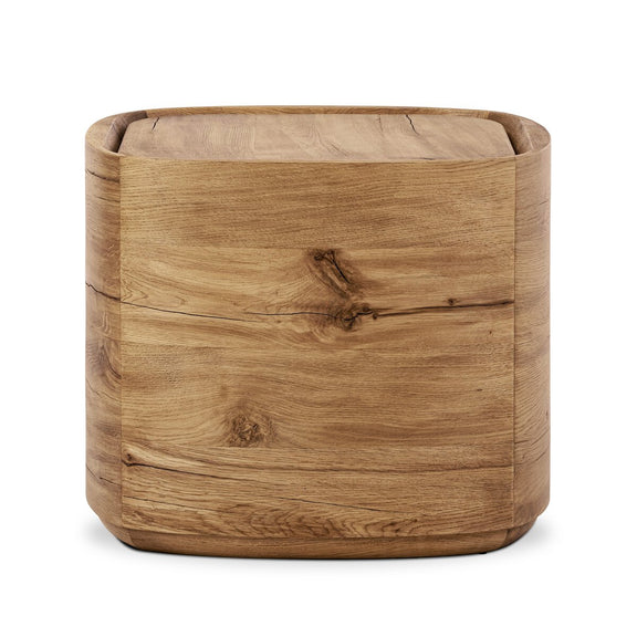 Leandro End Table - Natural Reclaimed French Oak