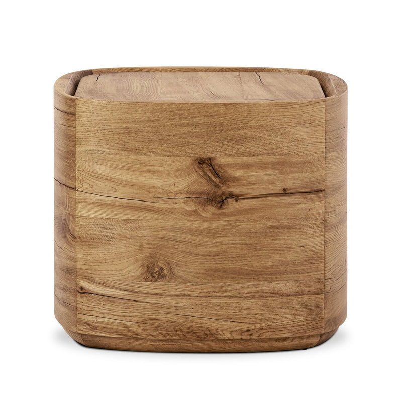 Leandro End Table - Natural Reclaimed French Oak