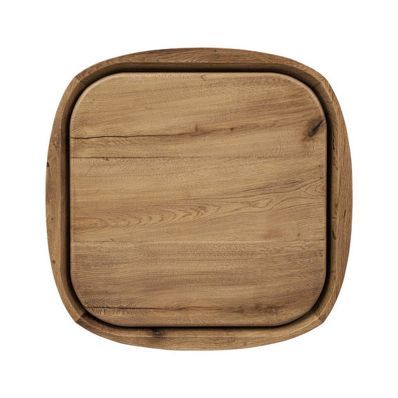 Leandro End Table - Natural Reclaimed French Oak