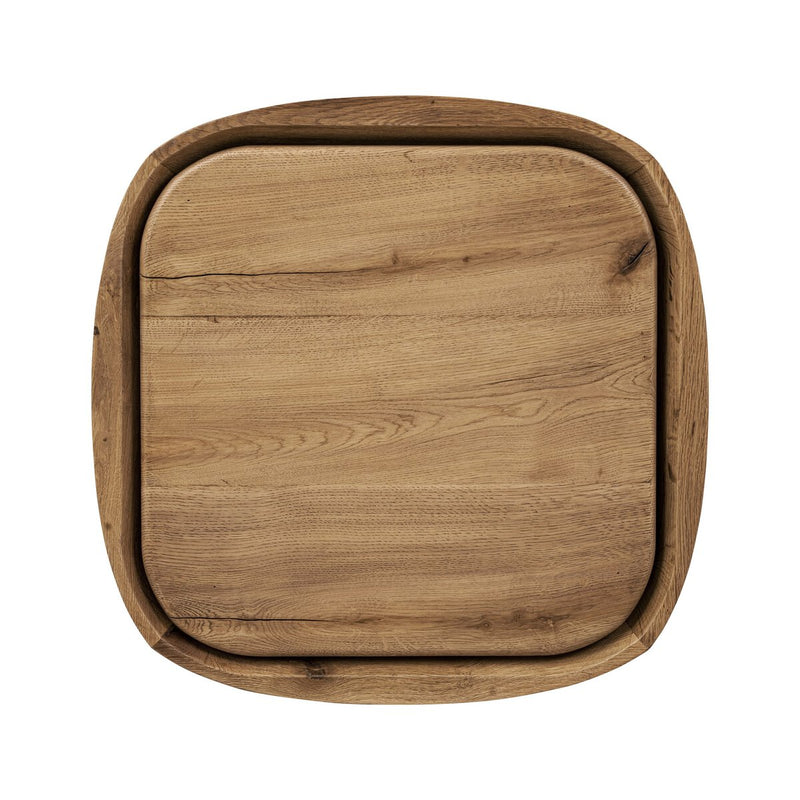 Leandro End Table - Natural Reclaimed French Oak