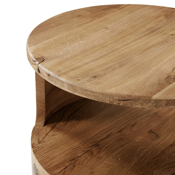 Matheus End Table - Natural Reclaimed French Oak
