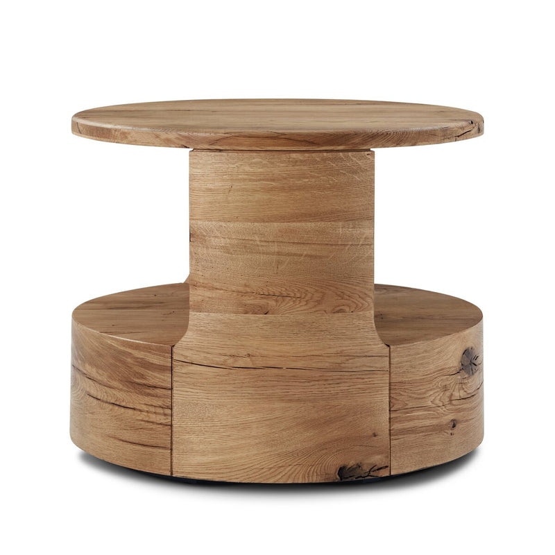 Matheus End Table - Natural Reclaimed French Oak