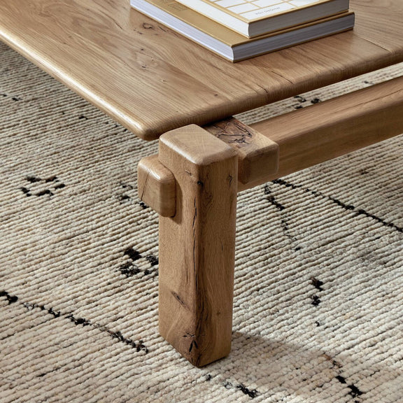 Marcia Large Coffee Table - Natural Reclaimed French Oak