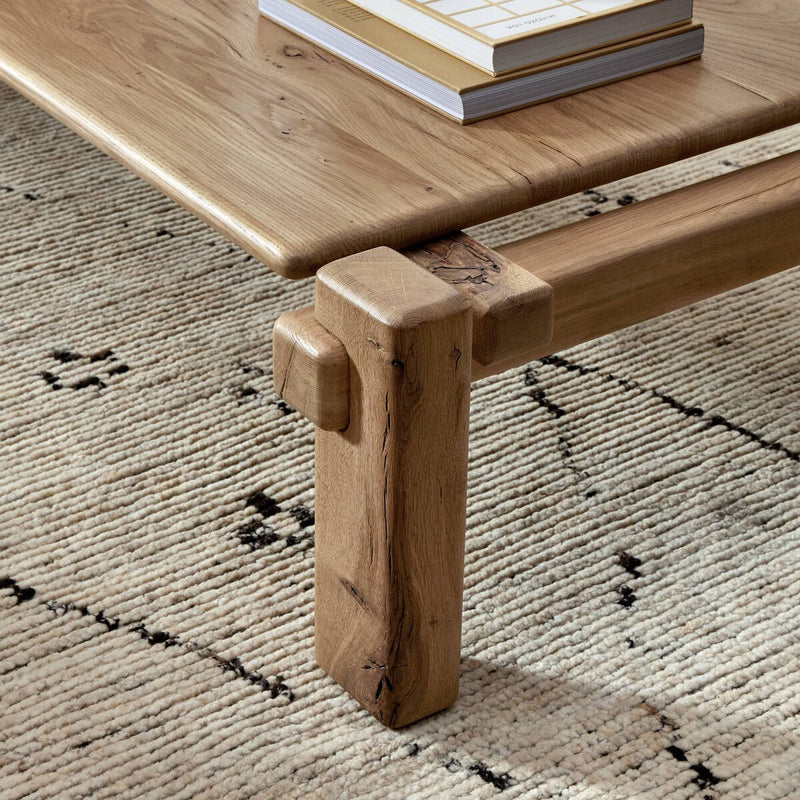 Marcia Large Coffee Table - Natural Reclaimed French Oak