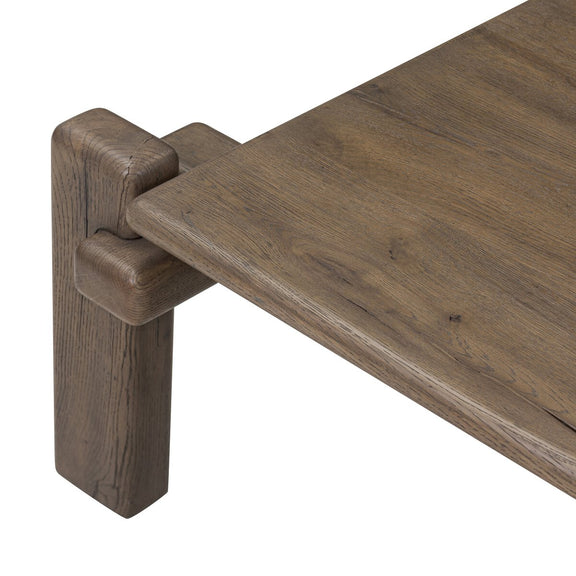 Marcia Square Coffee Table - Grey Reclaimed French Oak