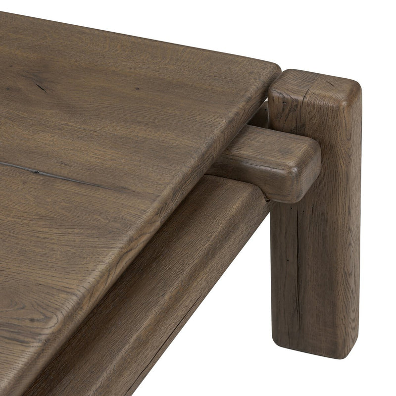 Marcia Square Coffee Table - Grey Reclaimed French Oak