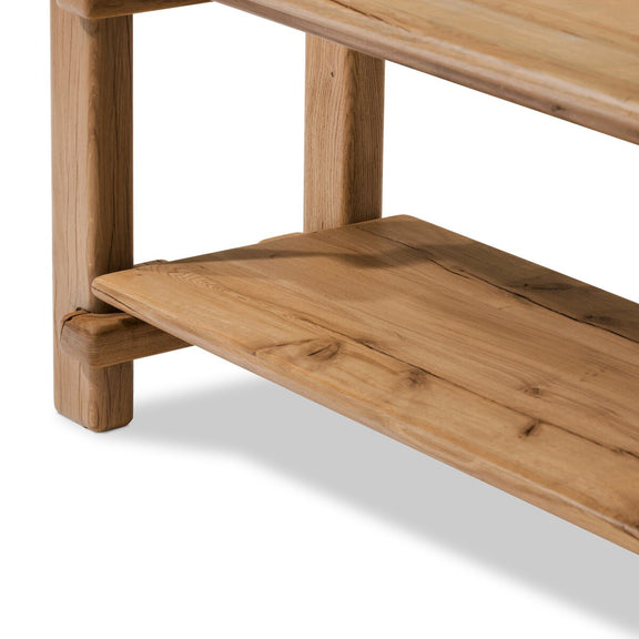 Marcia Low Console Table - Natural Reclaimed French Oak