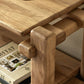 Marcia Low Console Table - Natural Reclaimed French Oak