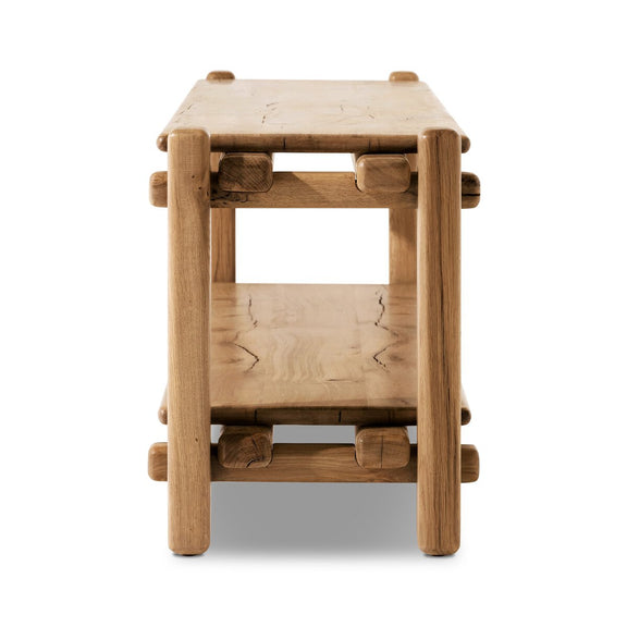 Marcia Low Console Table - Natural Reclaimed French Oak