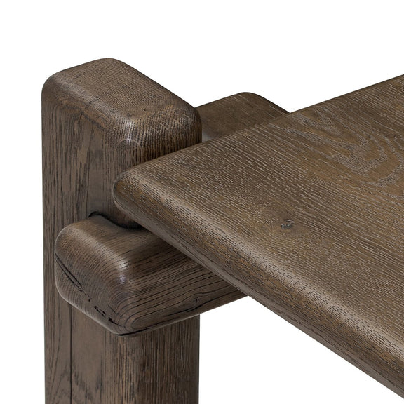 Marcia Low Console Table - Grey Reclaimed French Oak