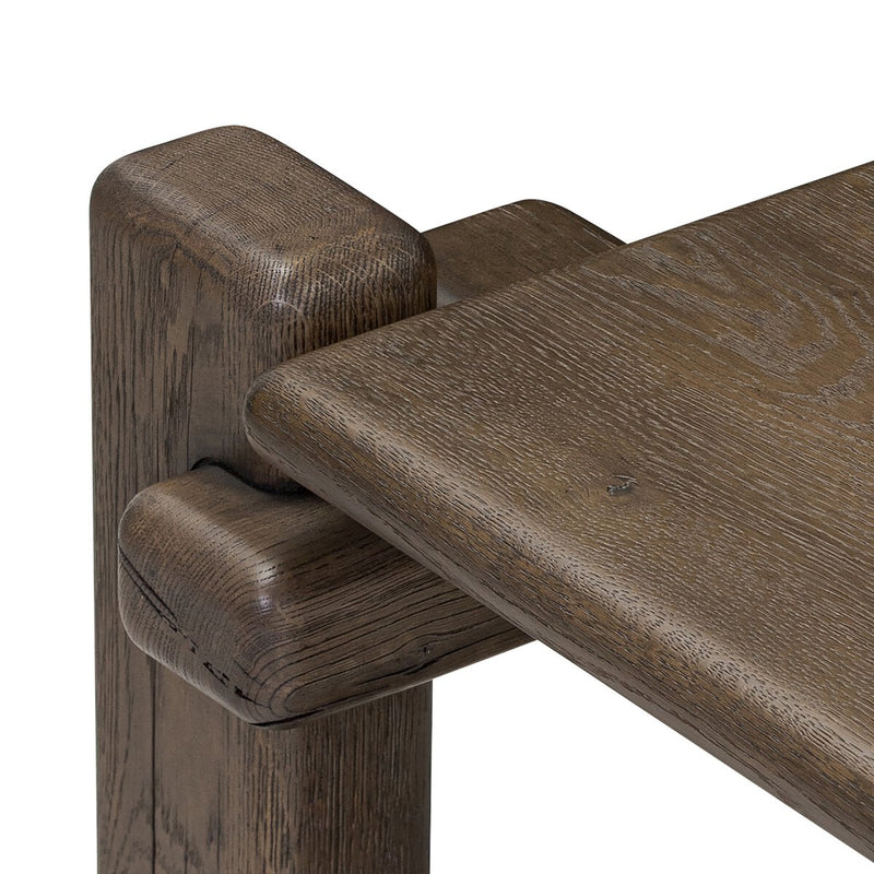 Marcia Low Console Table - Grey Reclaimed French Oak