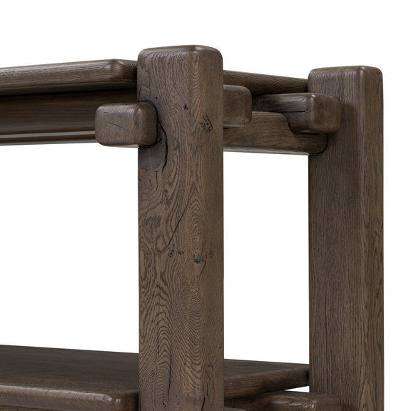 Marcia Low Console Table - Grey Reclaimed French Oak