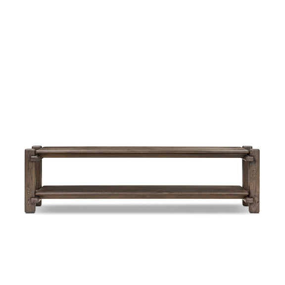 Marcia Low Console Table - Grey Reclaimed French Oak