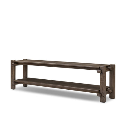 Marcia Low Console Table - Grey Reclaimed French Oak