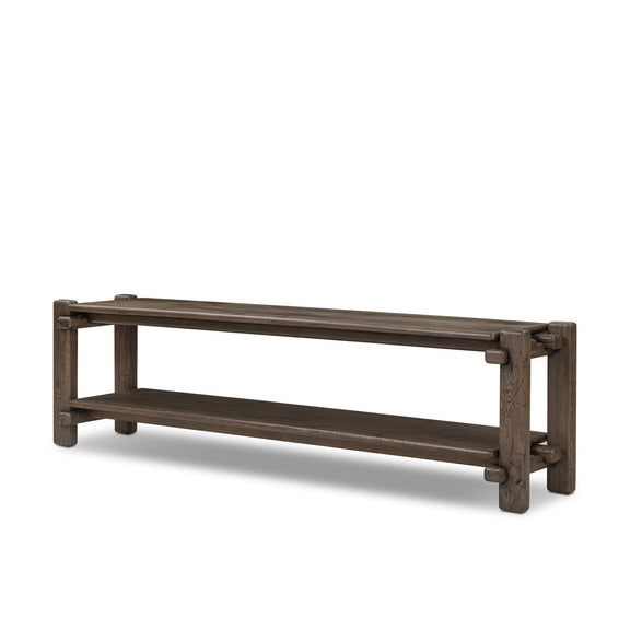 Marcia Low Console Table - Grey Reclaimed French Oak