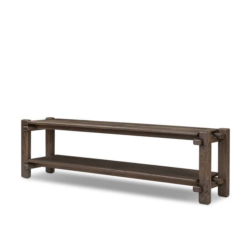 Marcia Low Console Table - Grey Reclaimed French Oak