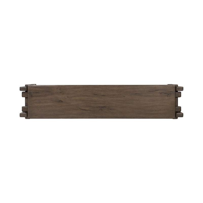 Marcia Low Console Table - Grey Reclaimed French Oak