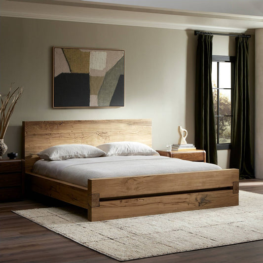 Lia Bed - Natural Reclaimed French Oak