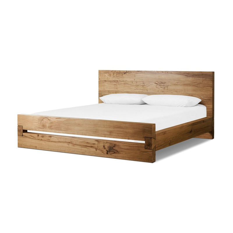 Lia Bed - Natural Reclaimed French Oak
