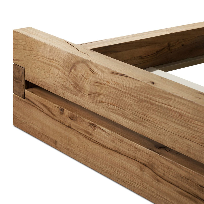 Lia Bed - Natural Reclaimed French Oak