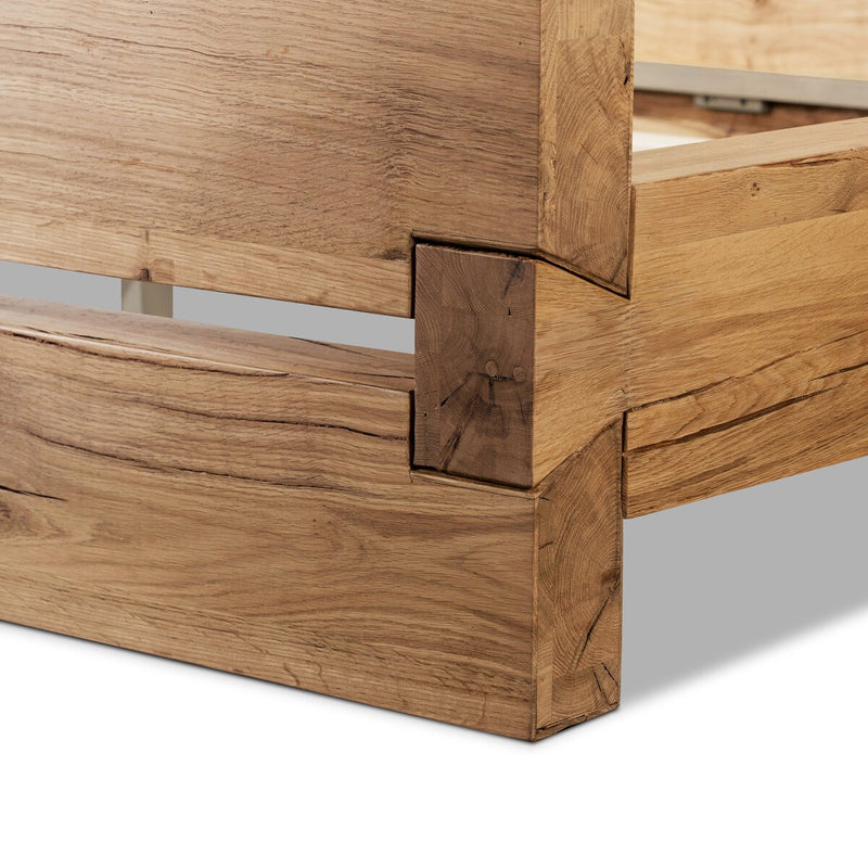 Lia Bed - Natural Reclaimed French Oak