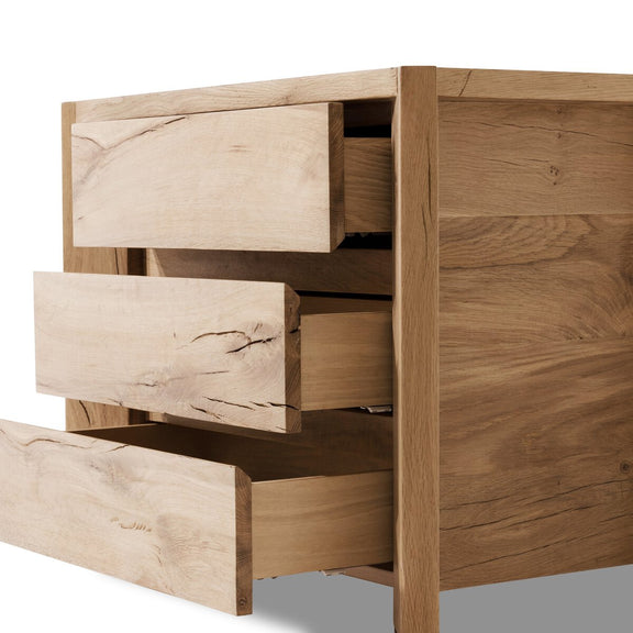 Cassio Nightstand - Natural Reclaimed French Oak