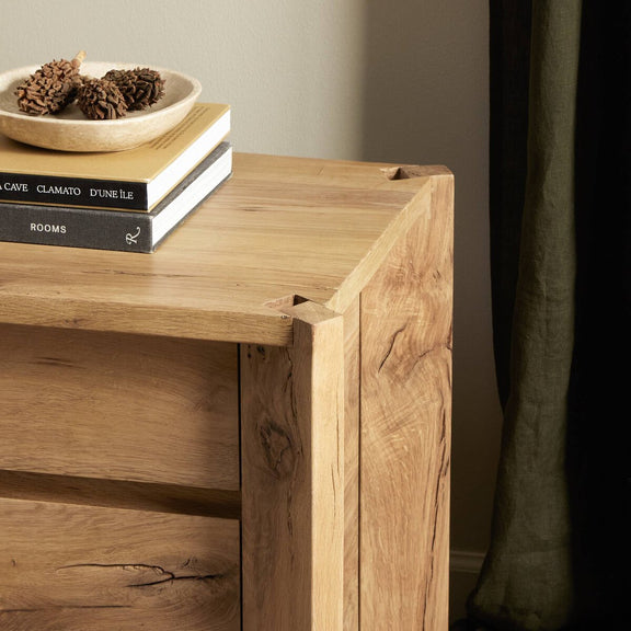 Cassio Nightstand - Natural Reclaimed French Oak