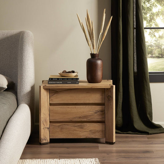 Cassio Nightstand - Natural Reclaimed French Oak