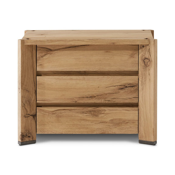 Cassio Nightstand - Natural Reclaimed French Oak