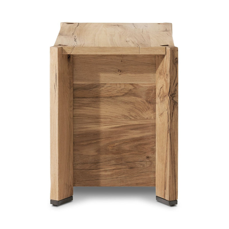 Cassio Nightstand - Natural Reclaimed French Oak