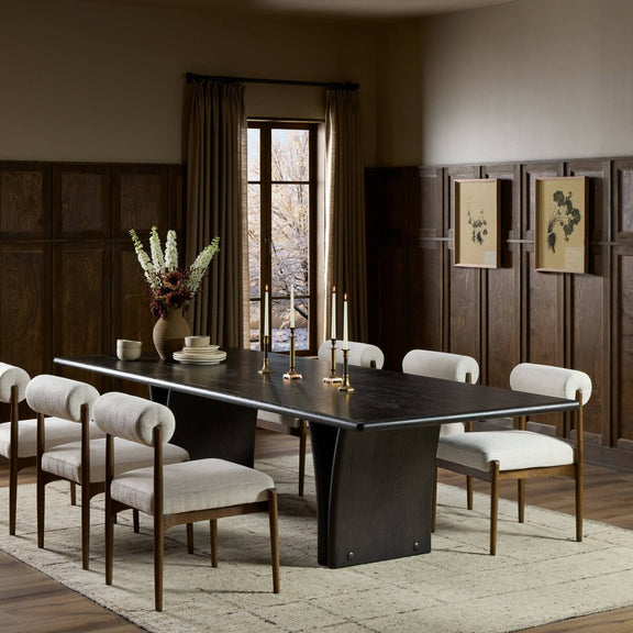 Marcon Dining Table - Dark Espresso Reclaimed French Oak