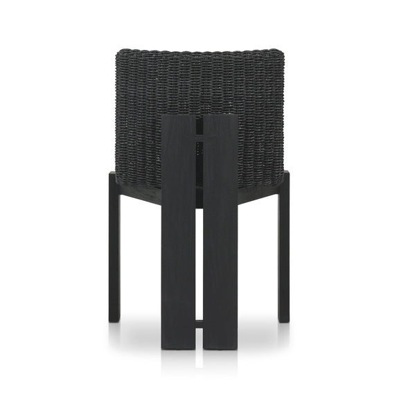 Roxy Outdoor Dining Chair - Faux Black Hyacinth