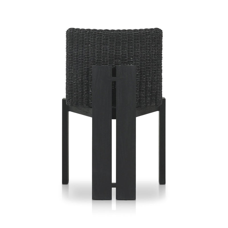 Roxy Outdoor Dining Chair - Faux Black Hyacinth