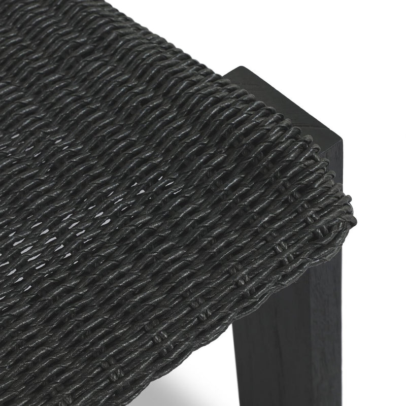 Roxy Outdoor Dining Chair - Faux Black Hyacinth