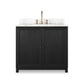 Millie Single Vanity - Satin Drifted Black Veneer