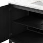 Millie Single Wide Vanity - Satin Drifted Black Veneer