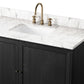 Millie Single Wide Vanity - Satin Drifted Black Veneer