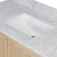 Millie Single Wide Vanity - Satin Bleached Oak Veneer