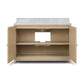 Millie Single Wide Vanity - Satin Bleached Oak Veneer