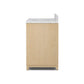 Millie Single Wide Vanity - Satin Bleached Oak Veneer