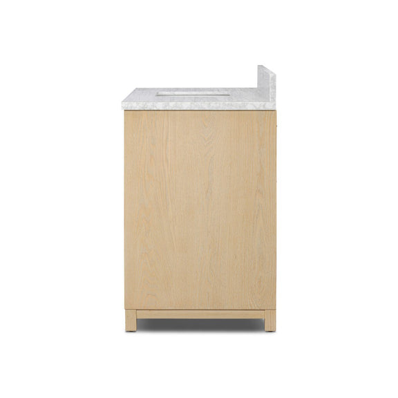 Millie Single Wide Vanity - Satin Bleached Oak Veneer