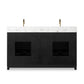 Millie Double Vanity - Satin Drifted Black Veneer
