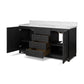 Millie Double Vanity - Satin Drifted Black Veneer