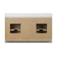 Millie Double Vanity - Satin Bleached Oak Veneer