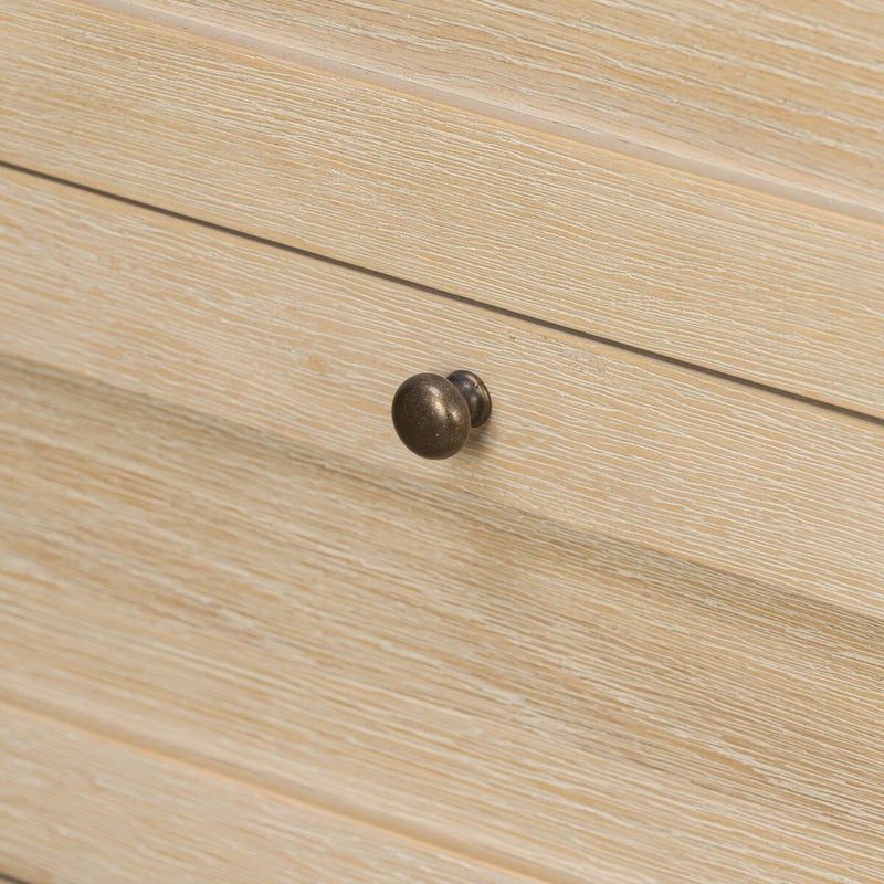Millie Double Vanity - Satin Bleached Oak Veneer