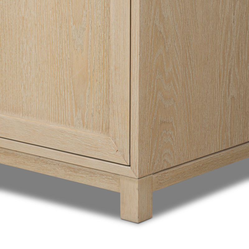 Millie Double Vanity - Satin Bleached Oak Veneer